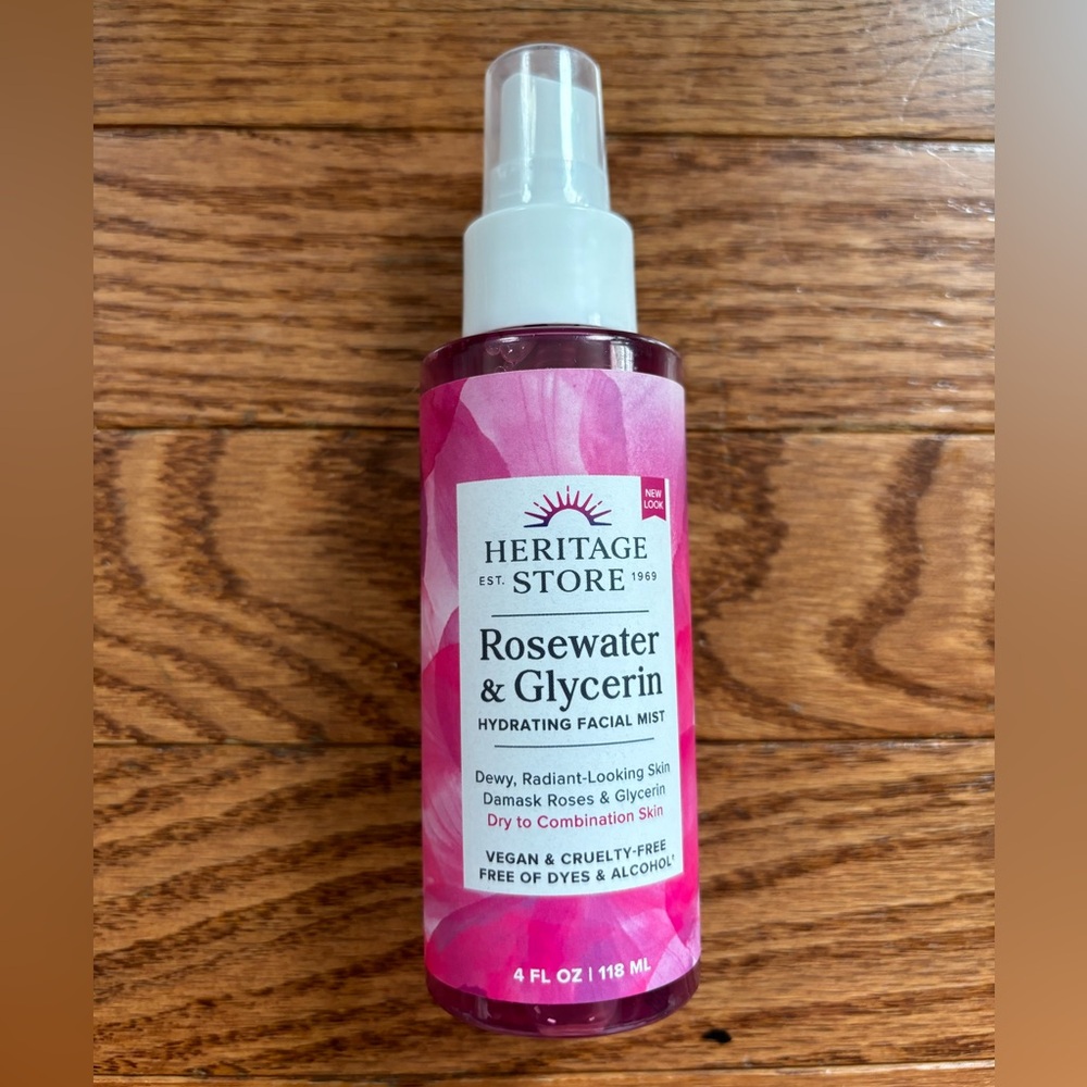 Rosewater and Glycerin hydrating facial mist